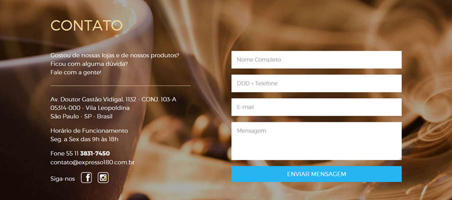 Site Expresso 180º